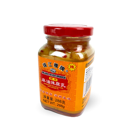 Pearl River Bridge Fermented Chili Bean Curd with Sesame Oil (288g)